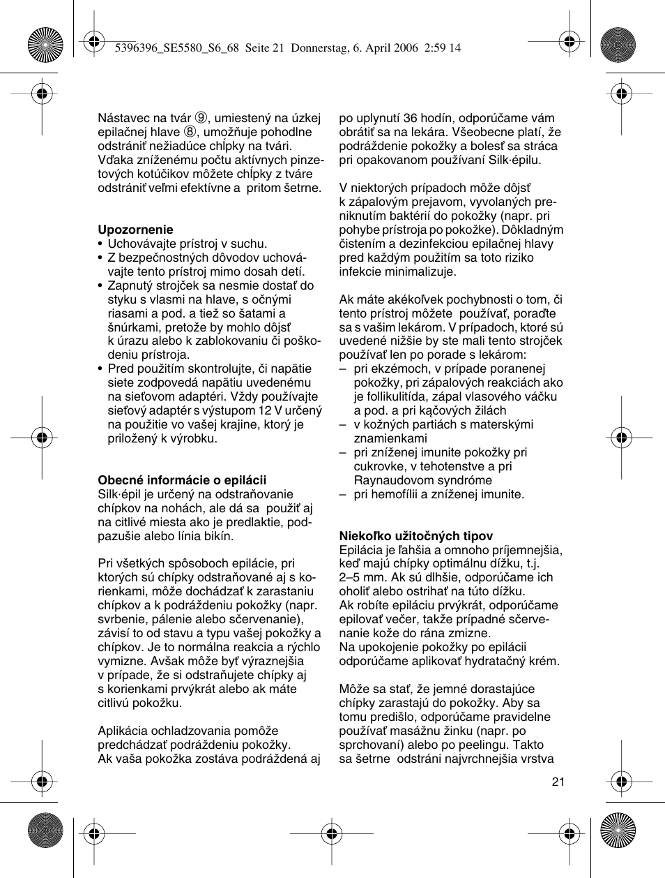 Braun 5680 User Manual | Page 20 / 67