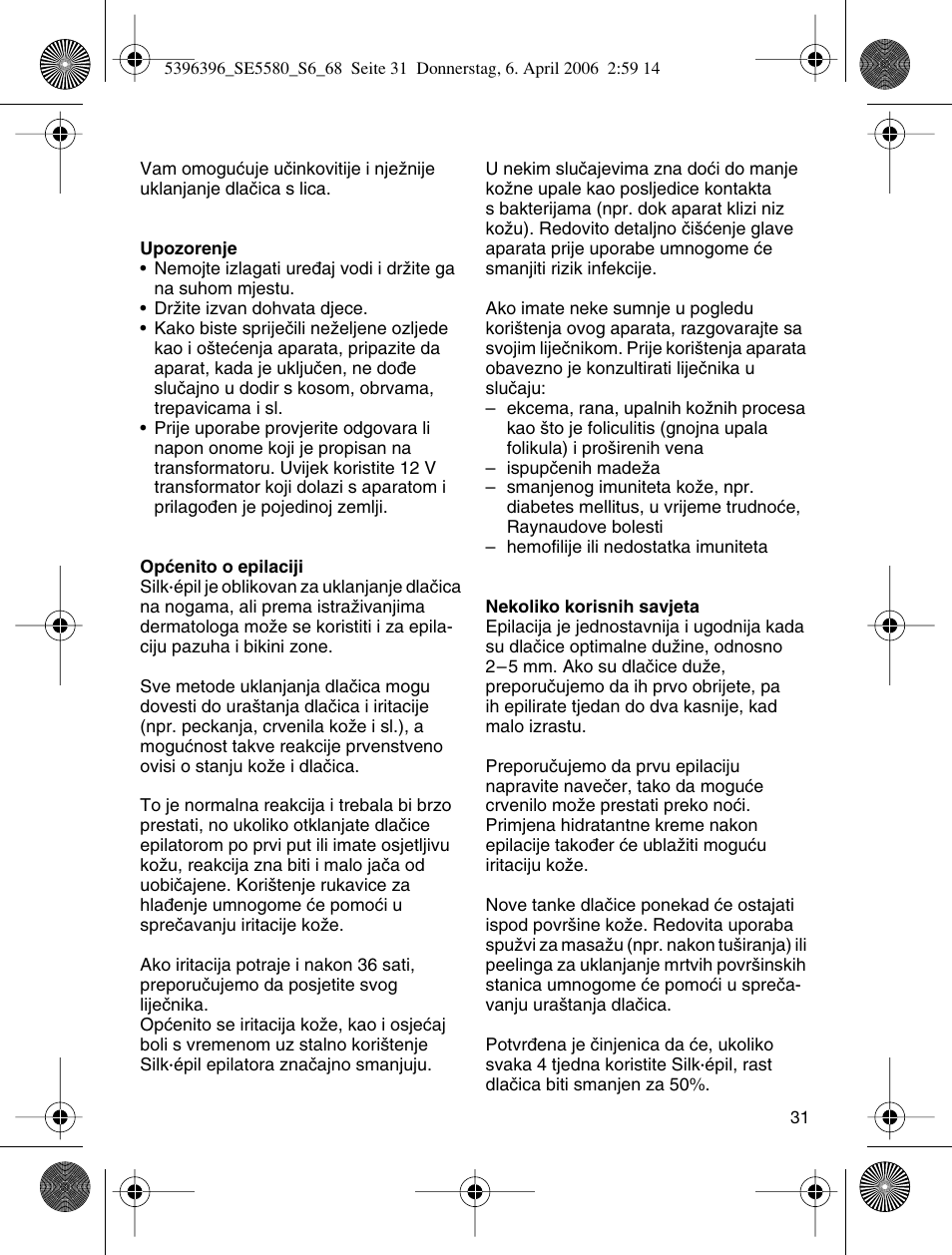Braun 5680 User Manual | Page 30 / 67