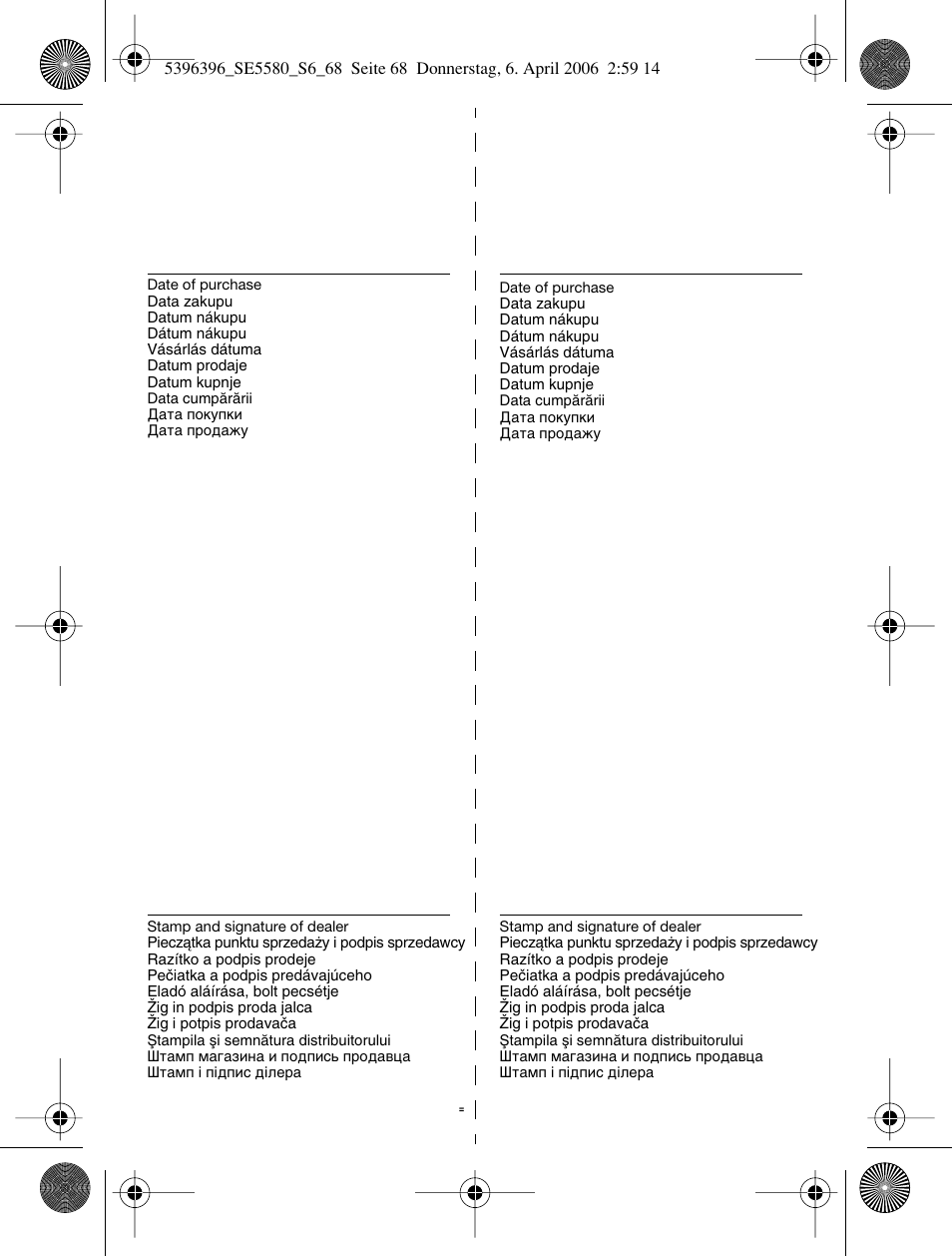 Braun 5680 User Manual | Page 67 / 67