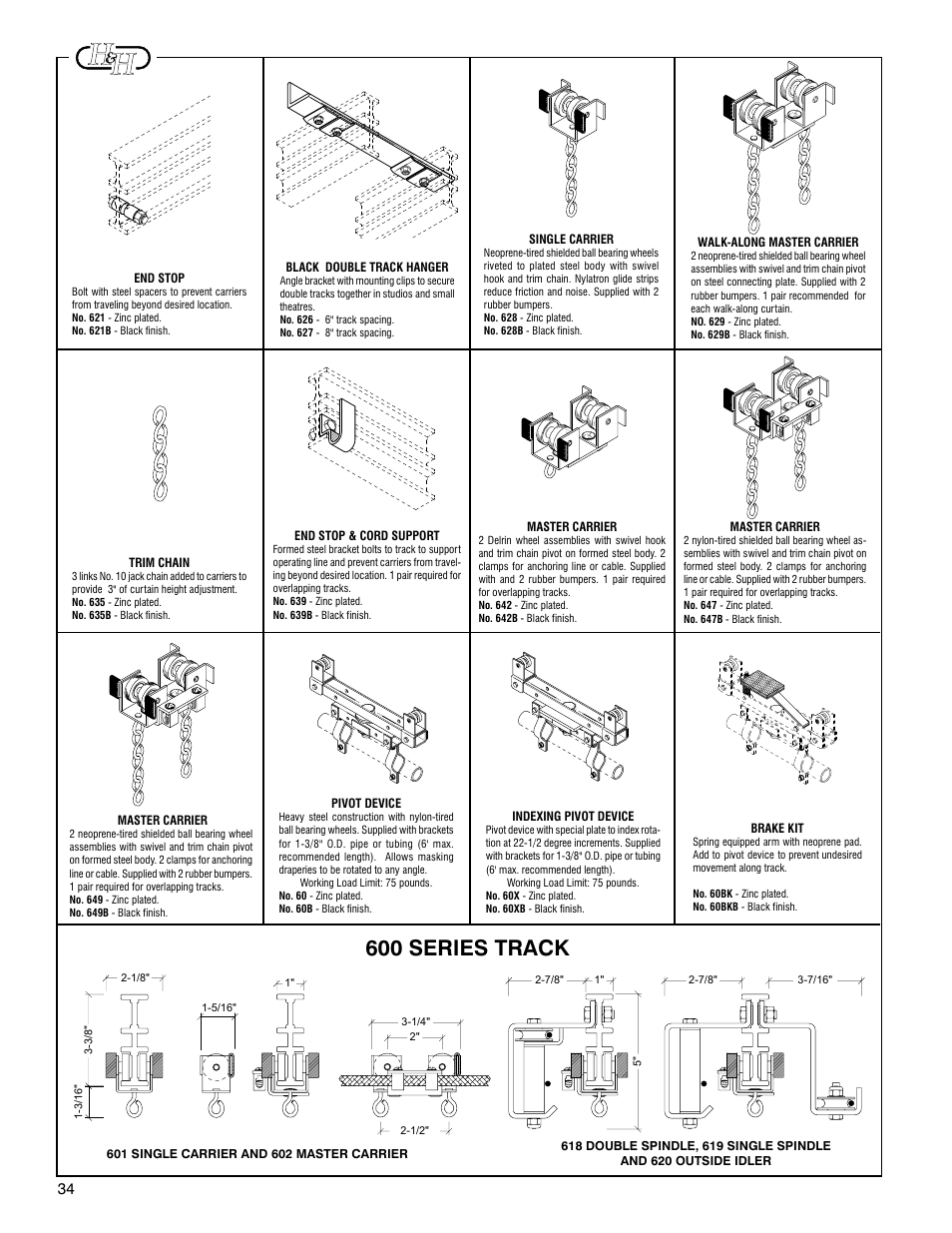 600 series track | H&H Specialties 600 Series Track Installation Instructions User Manual | Page 6 / 7