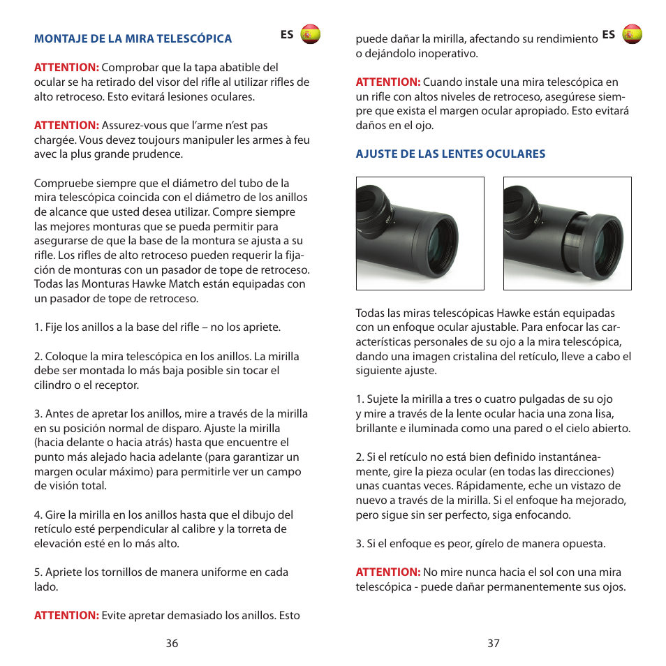 Hawke Optics Airmax 30 8-32x50 User Manual | Page 19 / 30