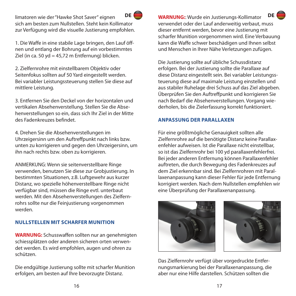 Hawke Optics Airmax 30 8-32x50 User Manual | Page 9 / 30