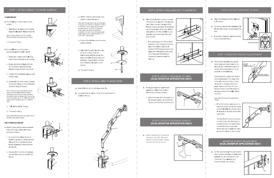 Humanscale M8 Installation User Manual | Page 2 / 2