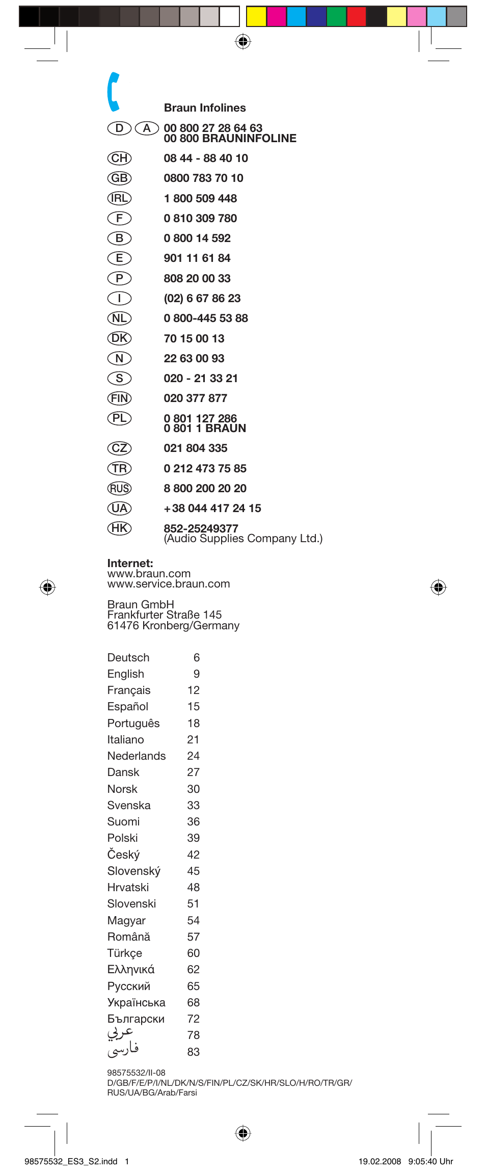 Braun Satin Hair ES 3 User Manual | Page 2 / 81
