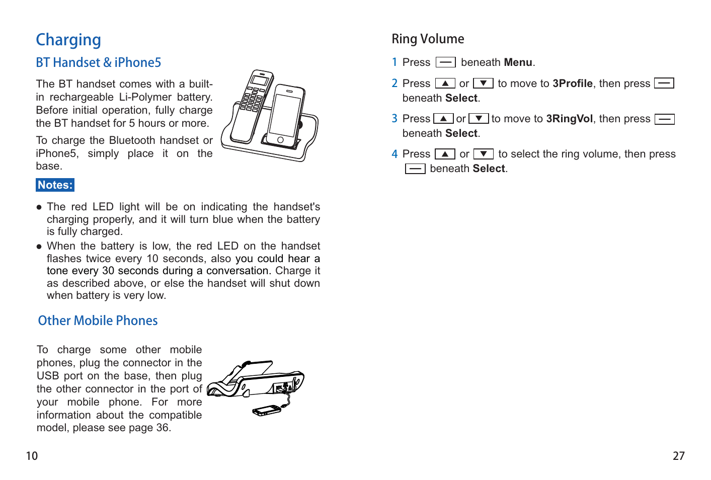 Charging | iCreation i-501 User Manual | Page 11 / 38
