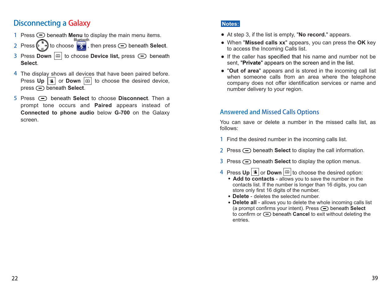 Disconnecting a galaxy | iCreation G-700 user vanual User Manual | Page 40 / 62