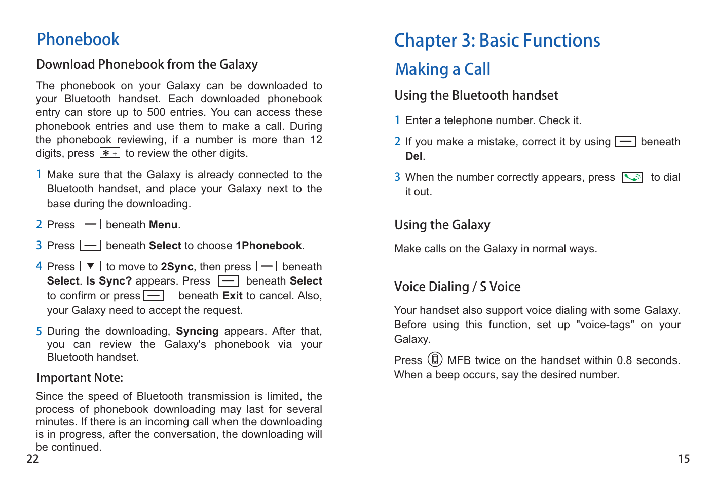 Chapter 3: basic functions, Phonebook, Making a call | iCreation G-501 User Manual | Page 23 / 38