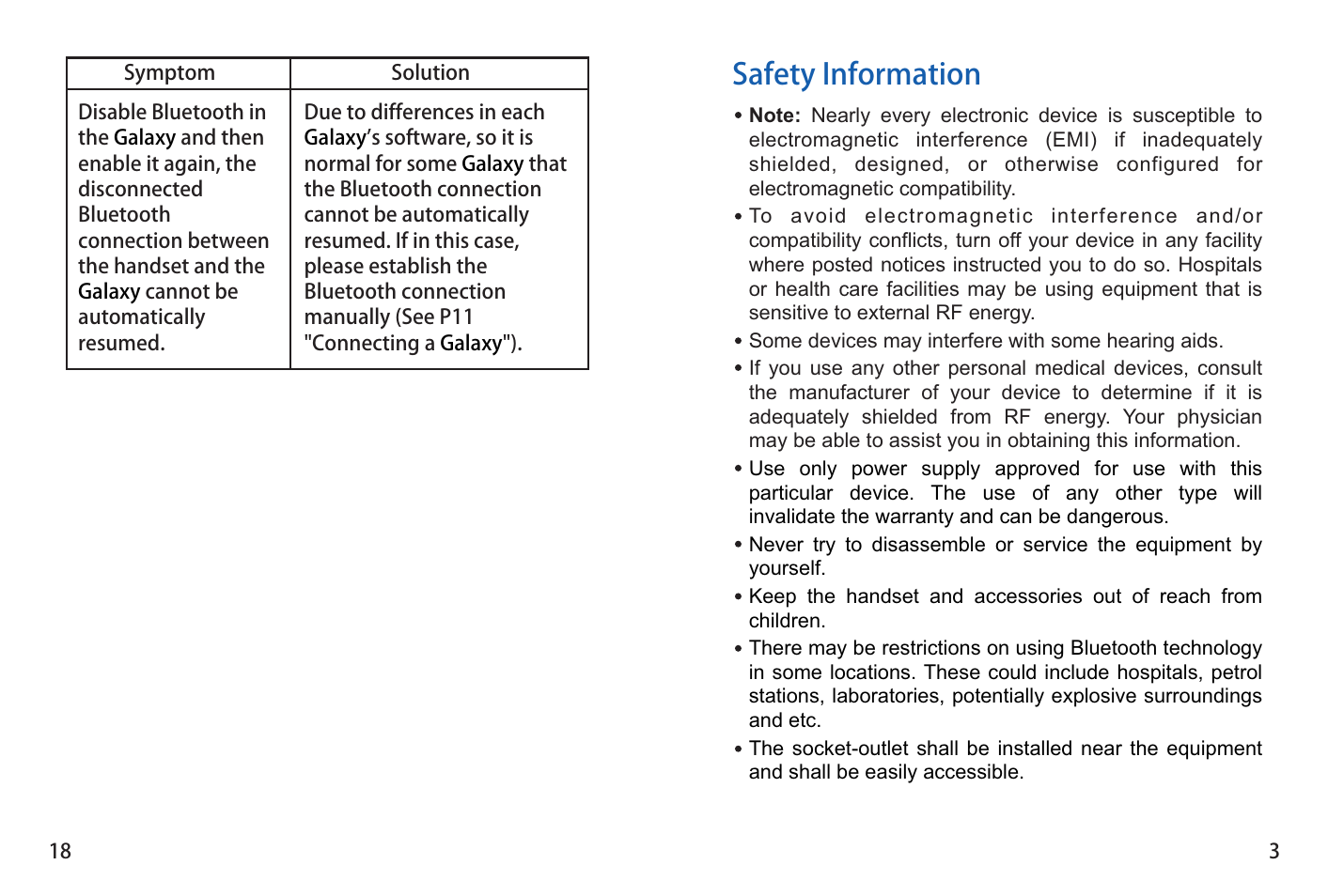 Safety information | iCreation G-500 User Manual | Page 4 / 23