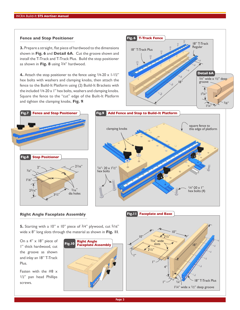 INCRA Build-It STS Mortiser User Manual | Page 4 / 12