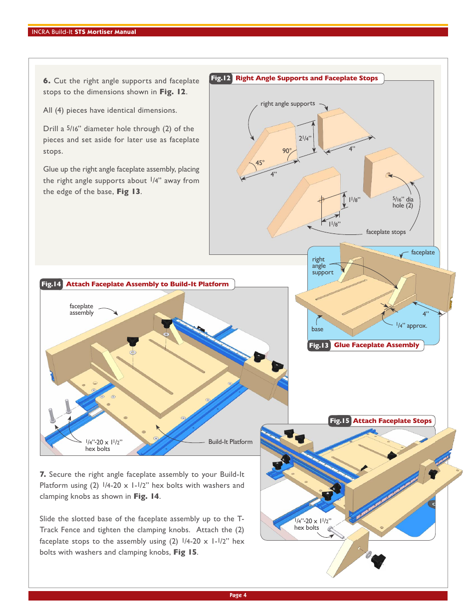 INCRA Build-It STS Mortiser User Manual | Page 5 / 12