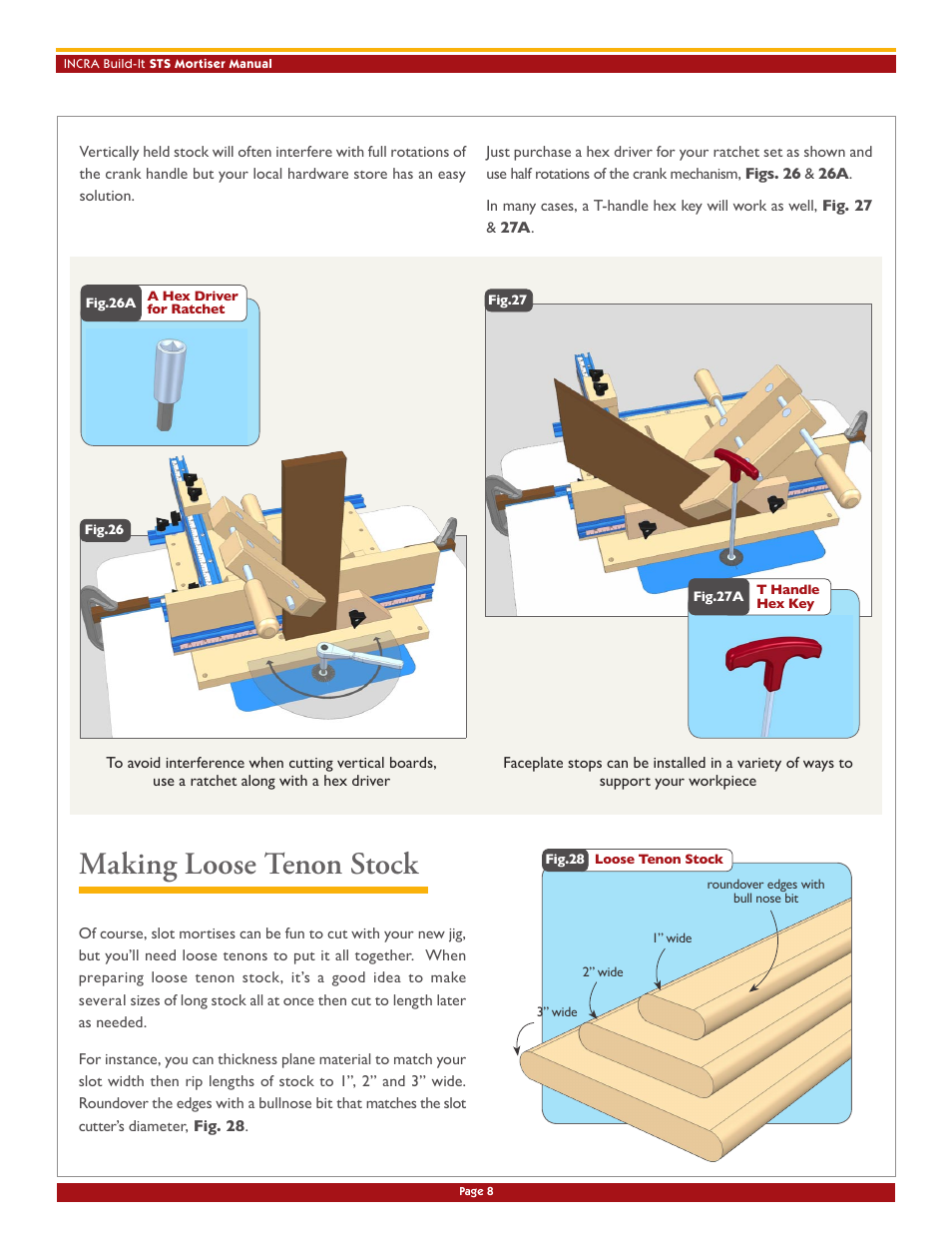 Making loose tenon stock | INCRA Build-It STS Mortiser User Manual | Page 9 / 12