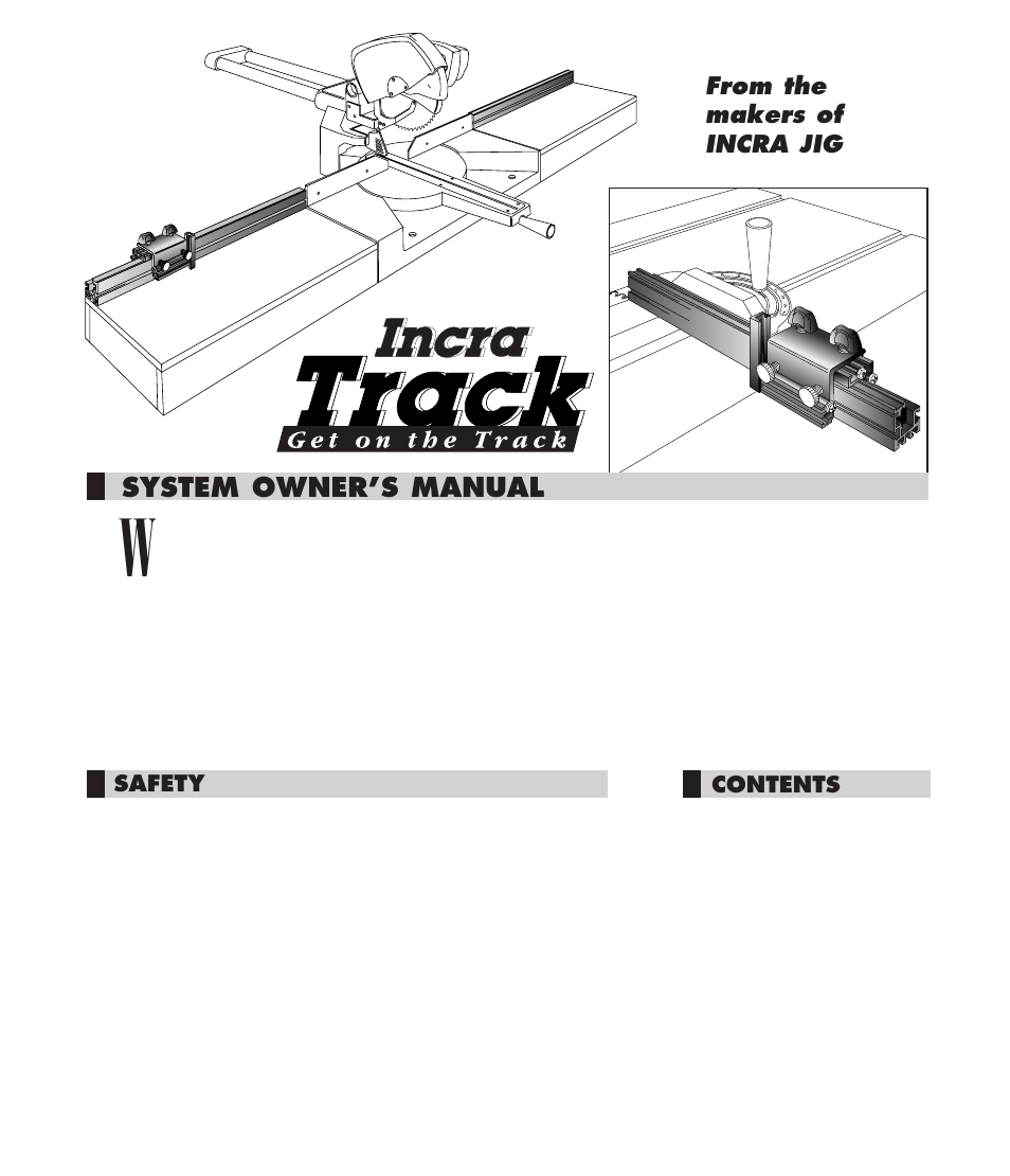 INCRA Track & Shop Stop User Manual | 8 pages