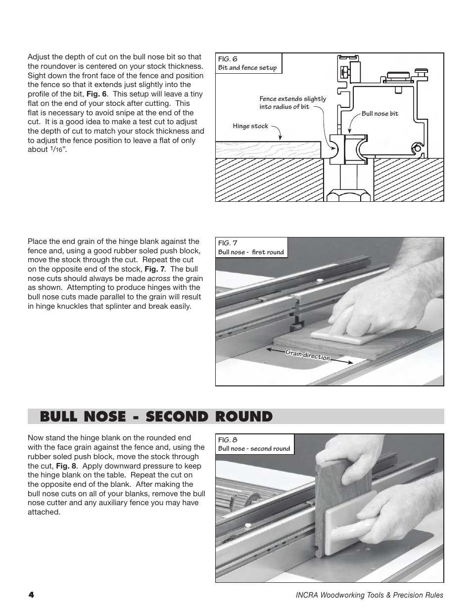 Bull nose - second round | INCRA HingeCrafter User Manual | Page 4 / 8