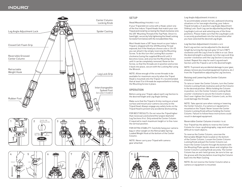 Induro AT Tripod User Manual | Page 2 / 2