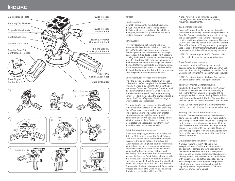 Induro PHQ PanHead User Manual | Page 2 / 2