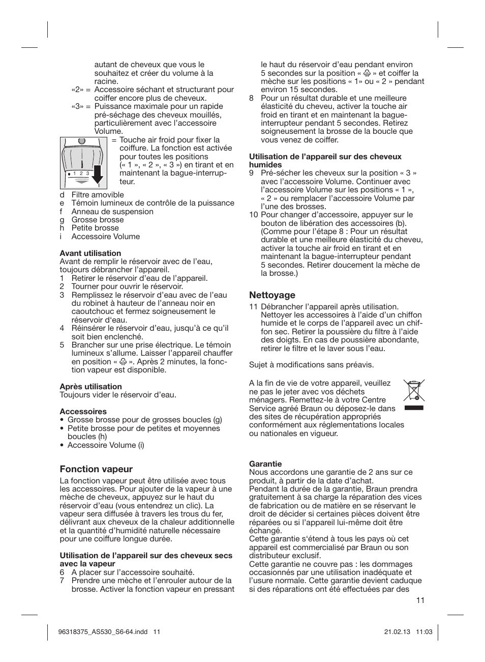 Braun Satin Hair 5 AS 530 User Manual | Page 10 / 59
