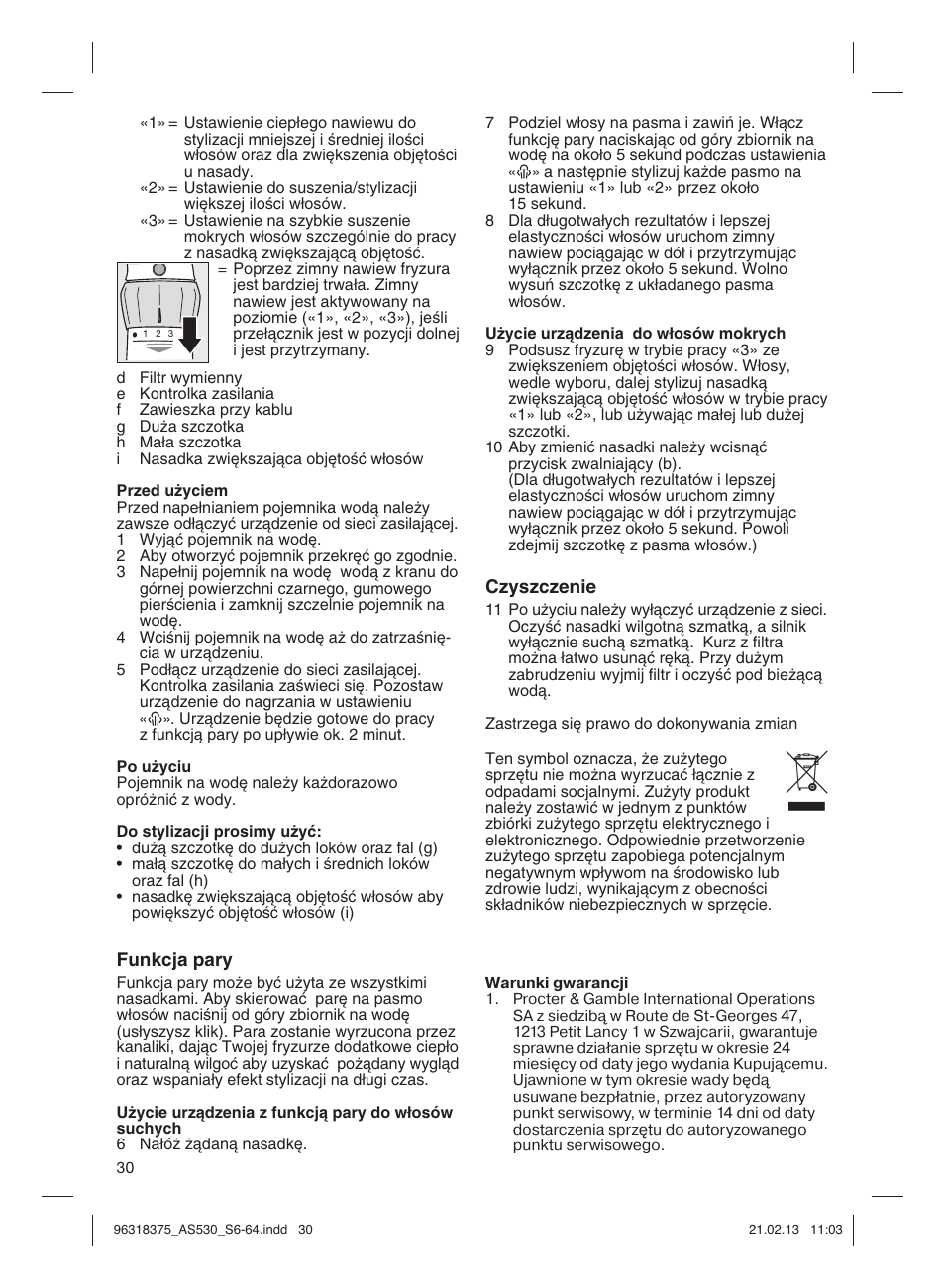 Braun Satin Hair 5 AS 530 User Manual | Page 29 / 59
