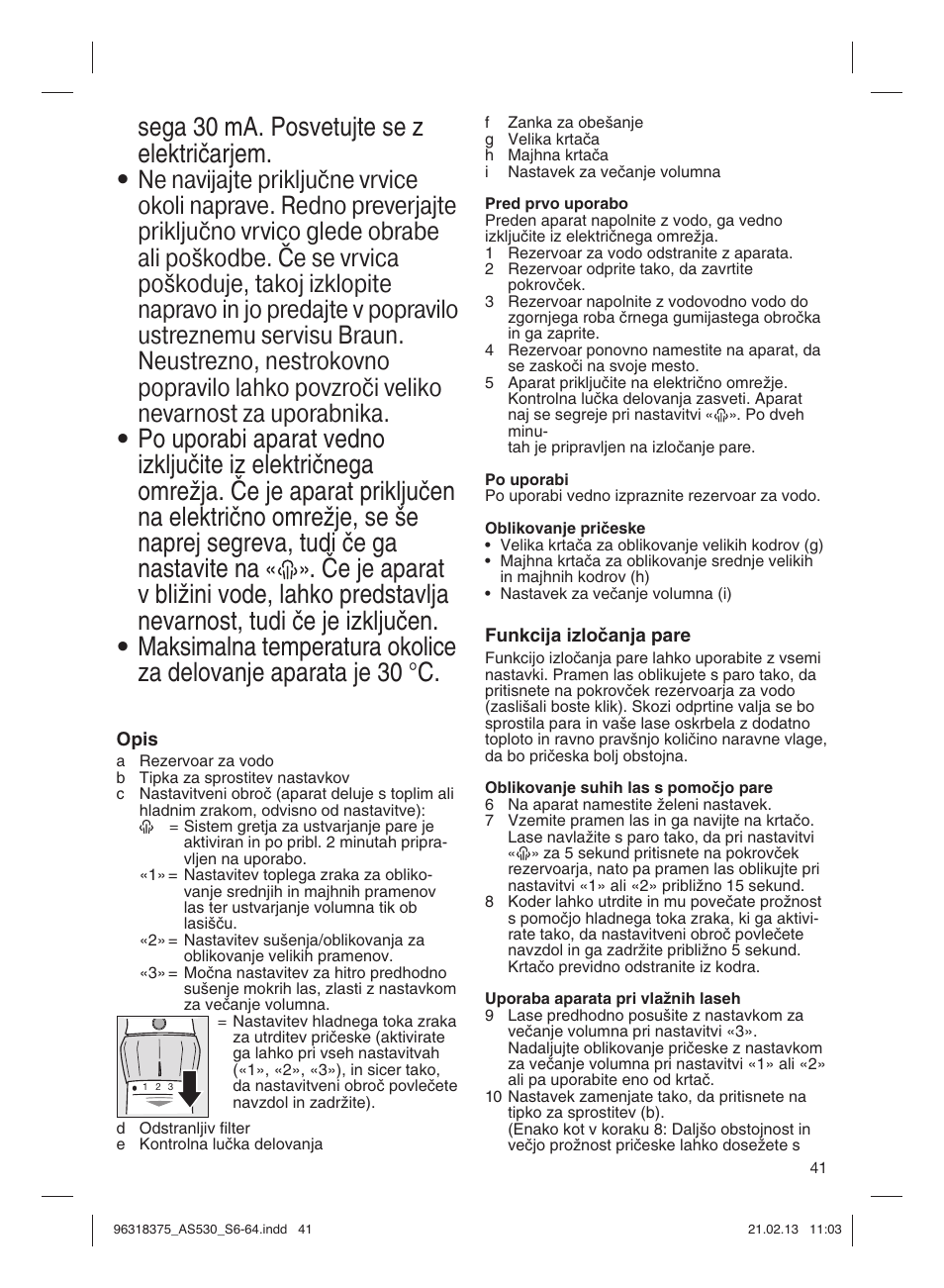 Braun Satin Hair 5 AS 530 User Manual | Page 40 / 59