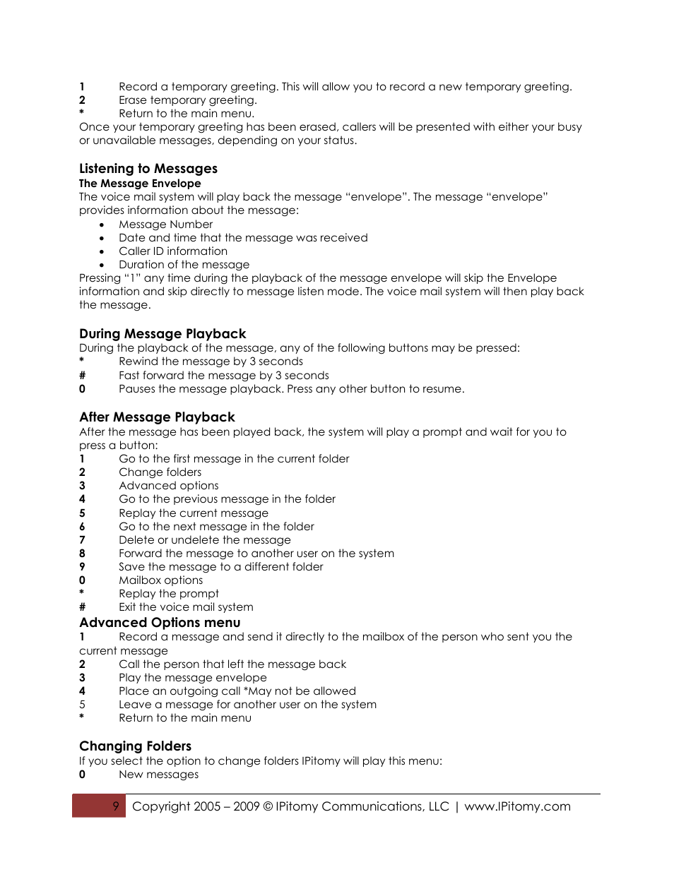IPitomy IP550 Desktop Reference Guide User Manual | Page 9 / 10