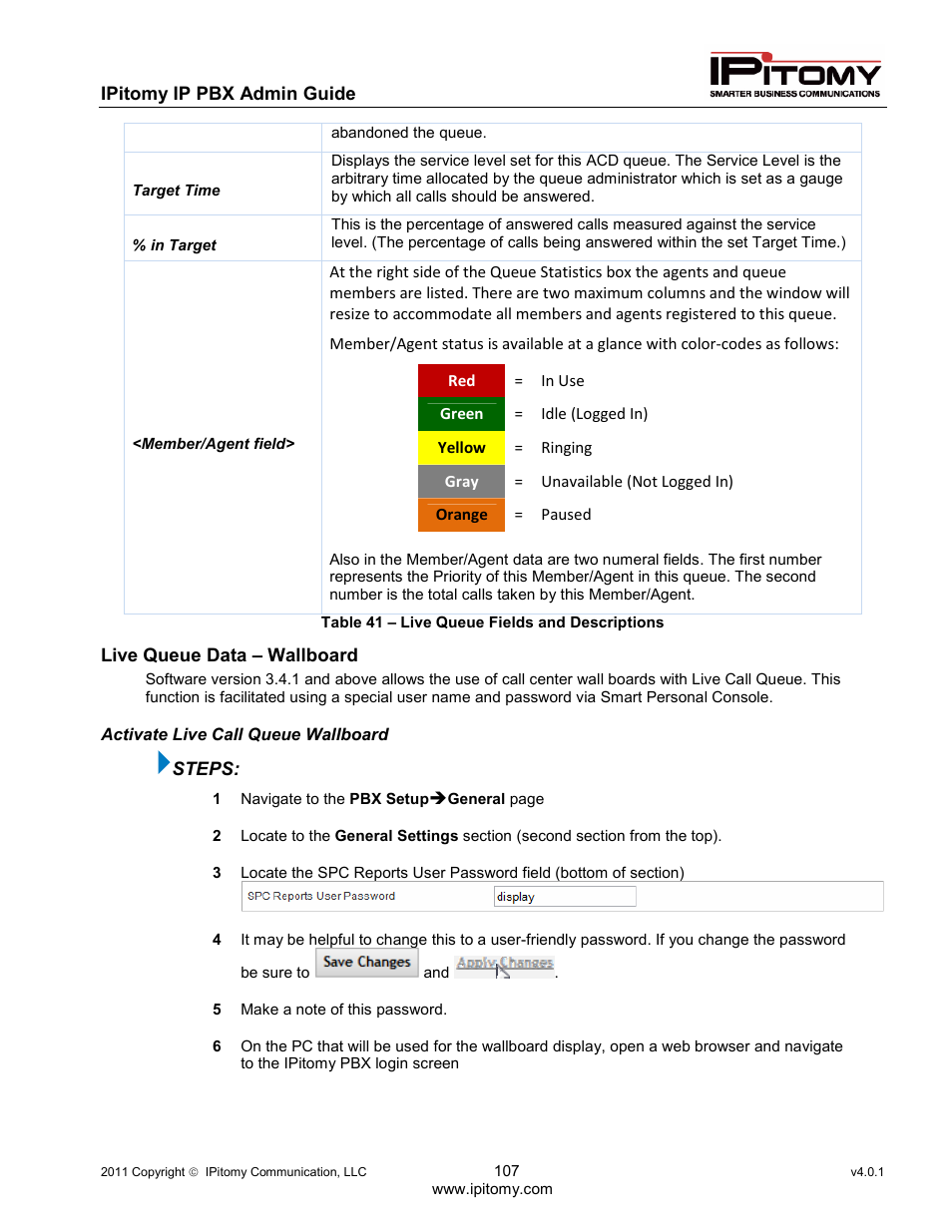 IPitomy IP1100+ PBX Administrator Guide User Manual | Page 125 / 259