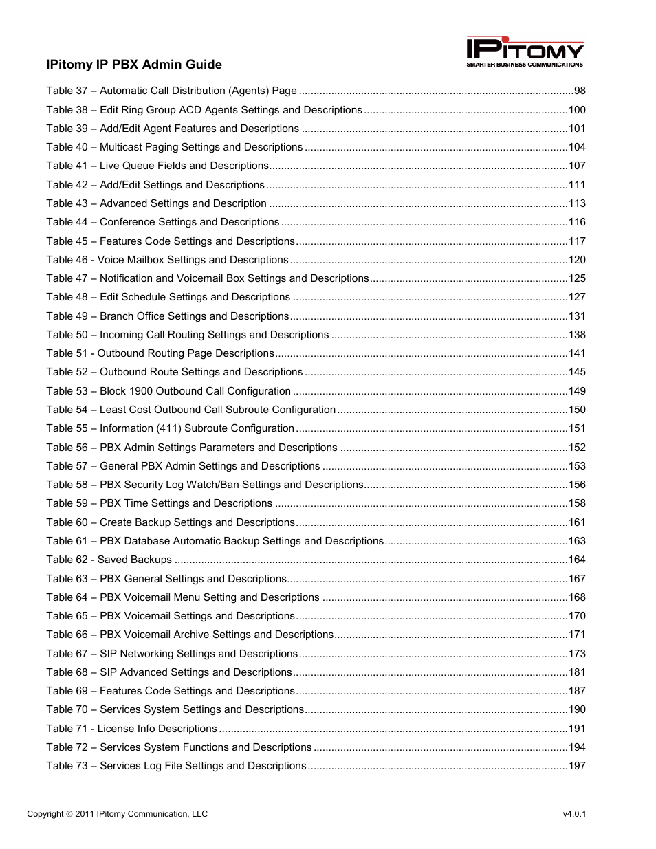IPitomy IP1100+ PBX Administrator Guide User Manual | Page 16 / 259