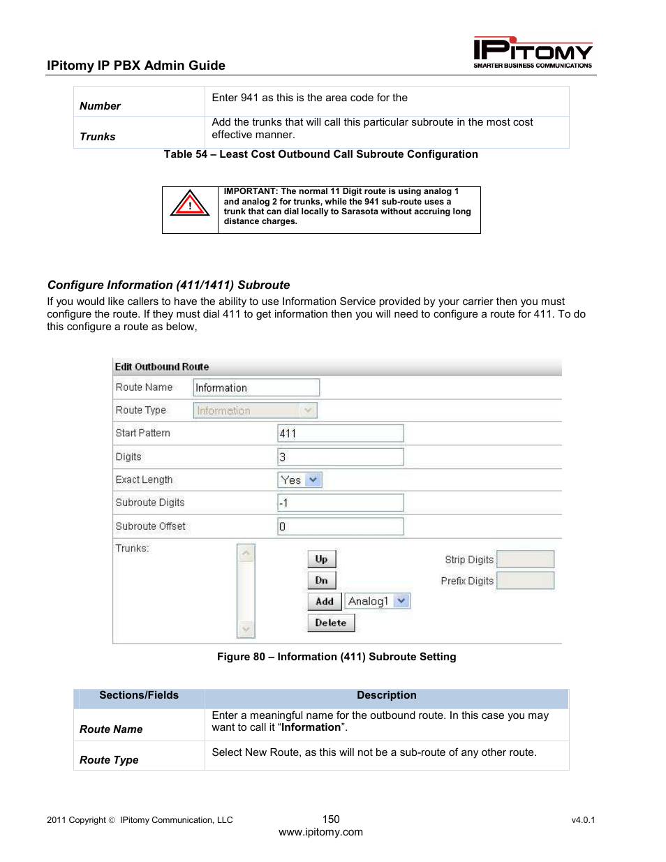 IPitomy IP1100+ PBX Administrator Guide User Manual | Page 168 / 259