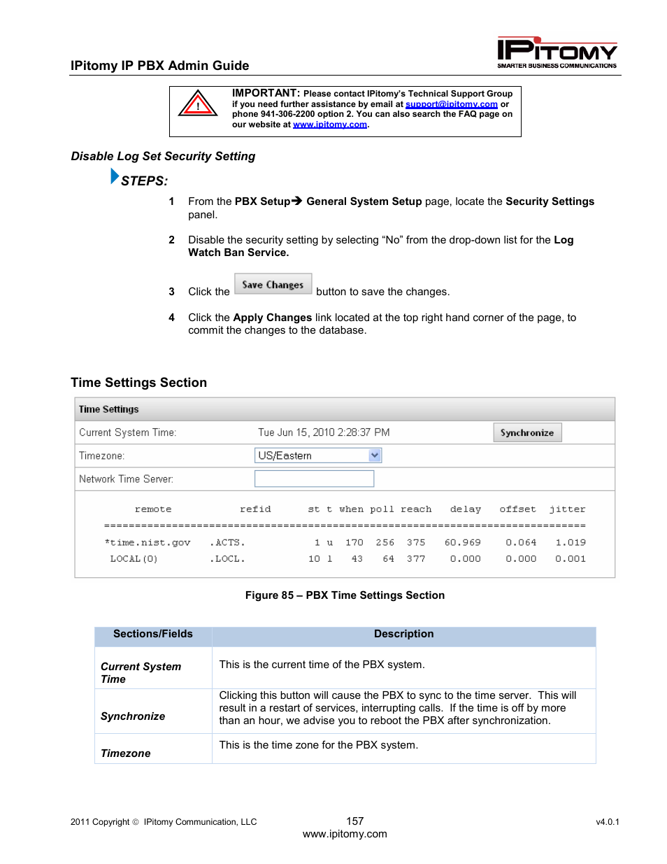 IPitomy IP1100+ PBX Administrator Guide User Manual | Page 175 / 259