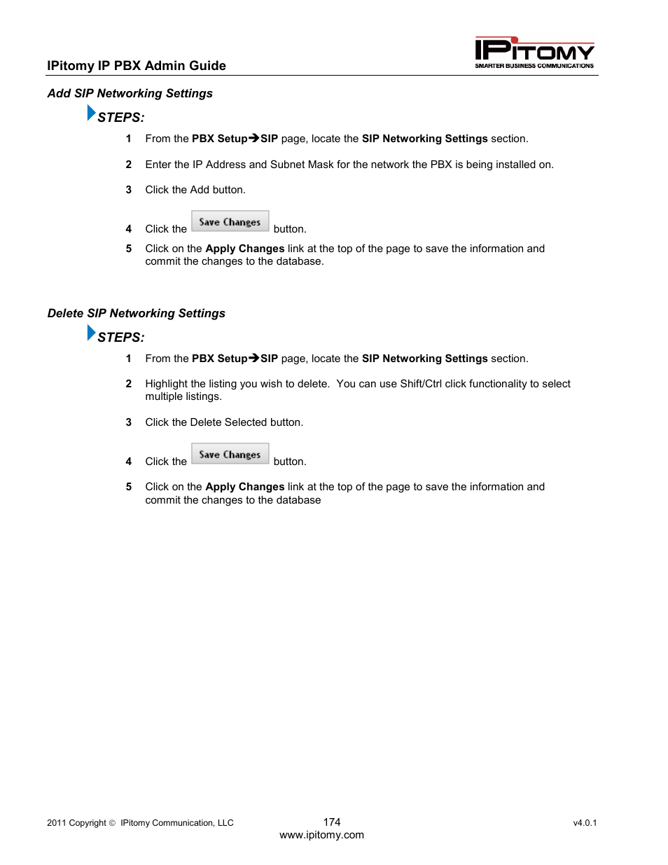 IPitomy IP1100+ PBX Administrator Guide User Manual | Page 192 / 259