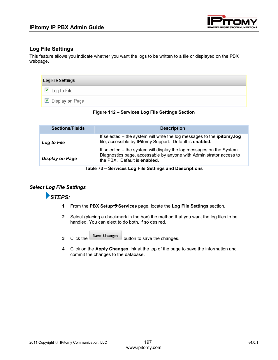 IPitomy IP1100+ PBX Administrator Guide User Manual | Page 215 / 259