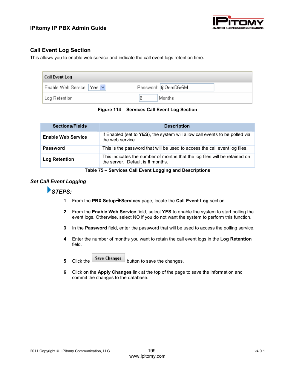 IPitomy IP1100+ PBX Administrator Guide User Manual | Page 217 / 259