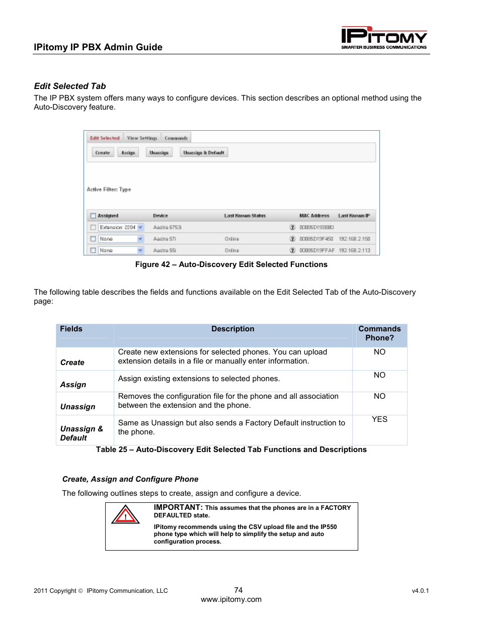 IPitomy IP1100+ PBX Administrator Guide User Manual | Page 92 / 259