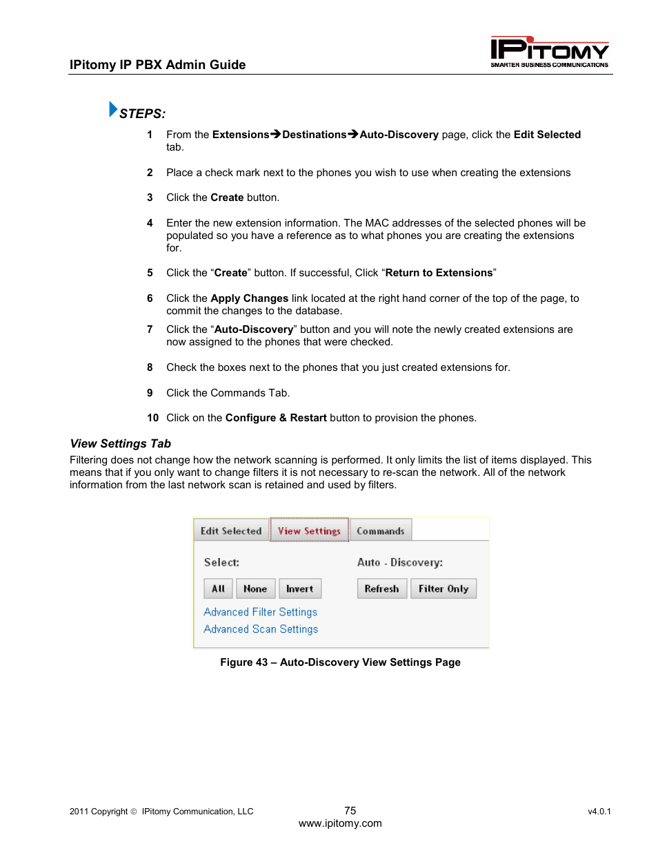 IPitomy IP1100+ PBX Administrator Guide User Manual | Page 93 / 259