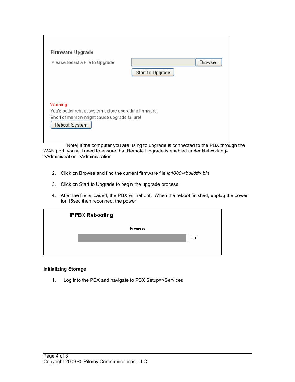 IPitomy IP1000 Upgrade Guide User Manual | Page 4 / 8