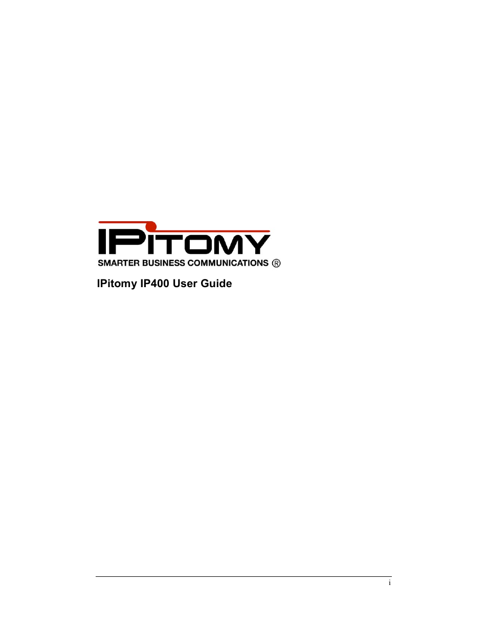 IPitomy IP400 User Guide User Manual | 32 pages