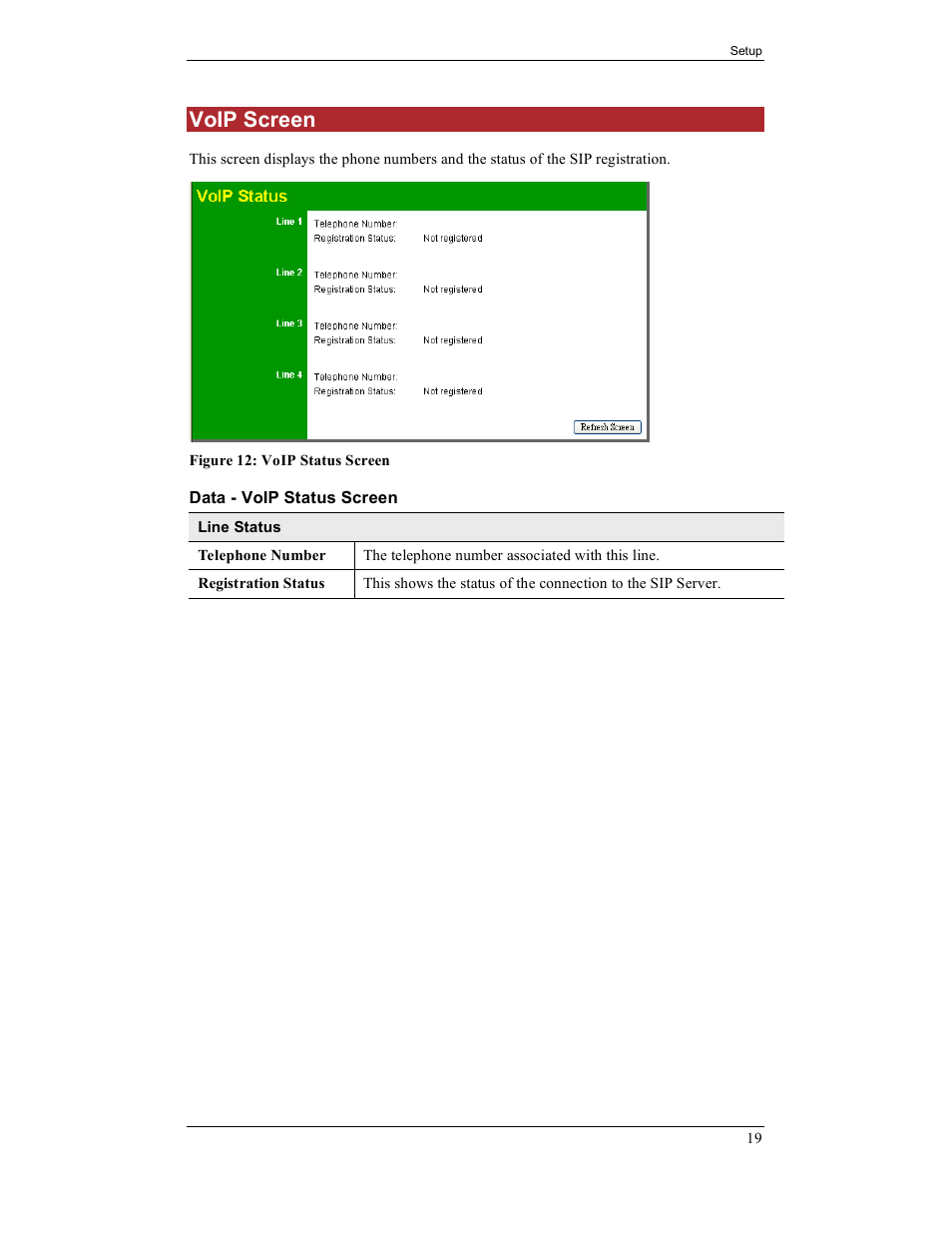 Voip screen | IPitomy IP400 User Guide User Manual | Page 27 / 32