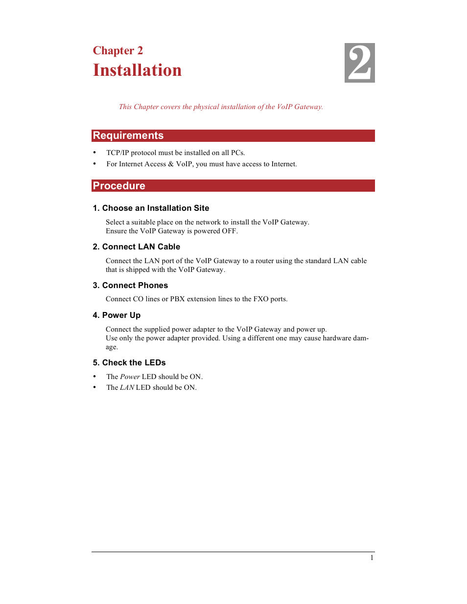 Installation | IPitomy IP400 User Guide User Manual | Page 9 / 32