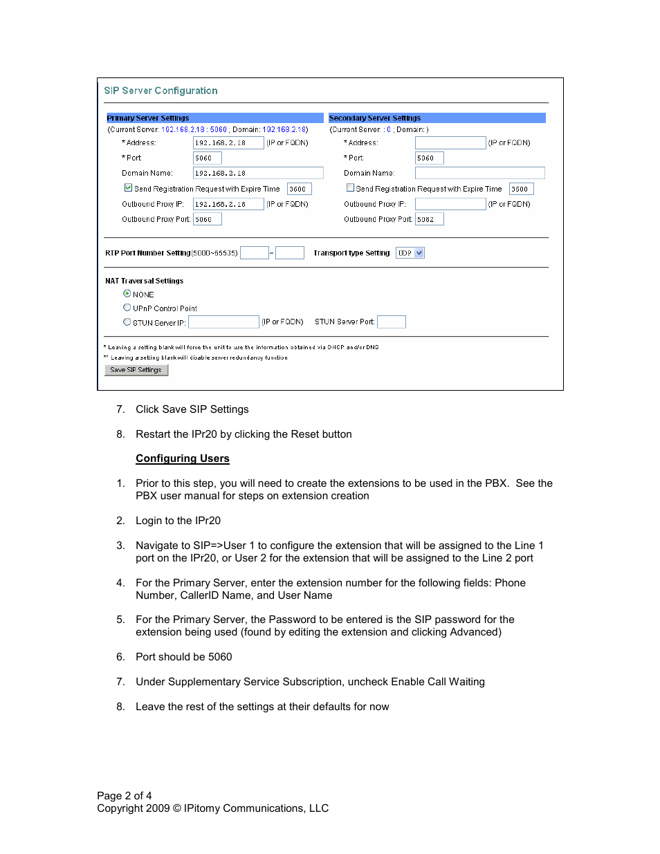 IPitomy IPR20 Quick User Guide User Manual | Page 2 / 4
