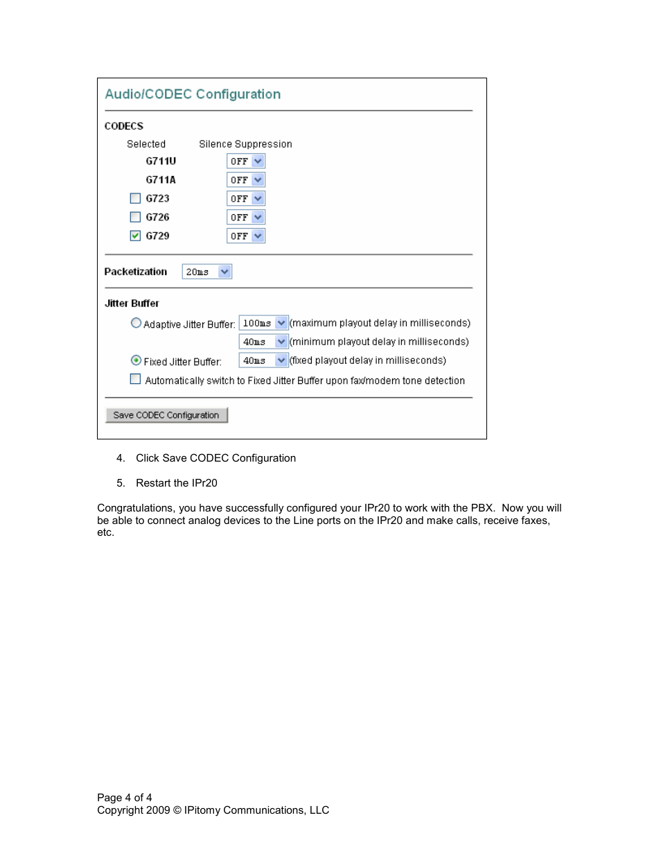 IPitomy IPR20 Quick User Guide User Manual | Page 4 / 4