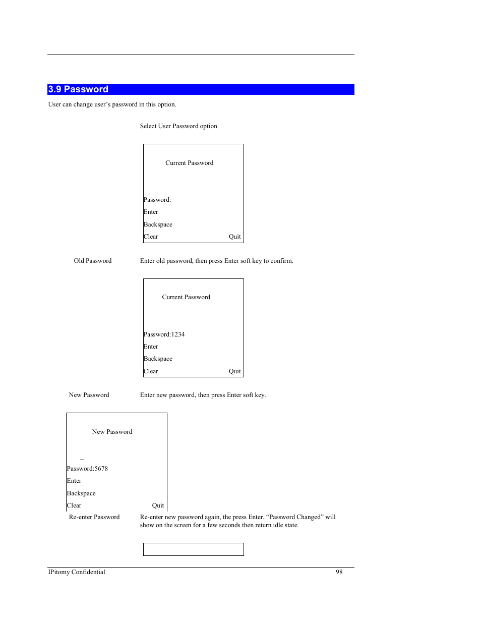 9 password | IPitomy IP550 User Manual Ver.1 User Manual | Page 103 / 117