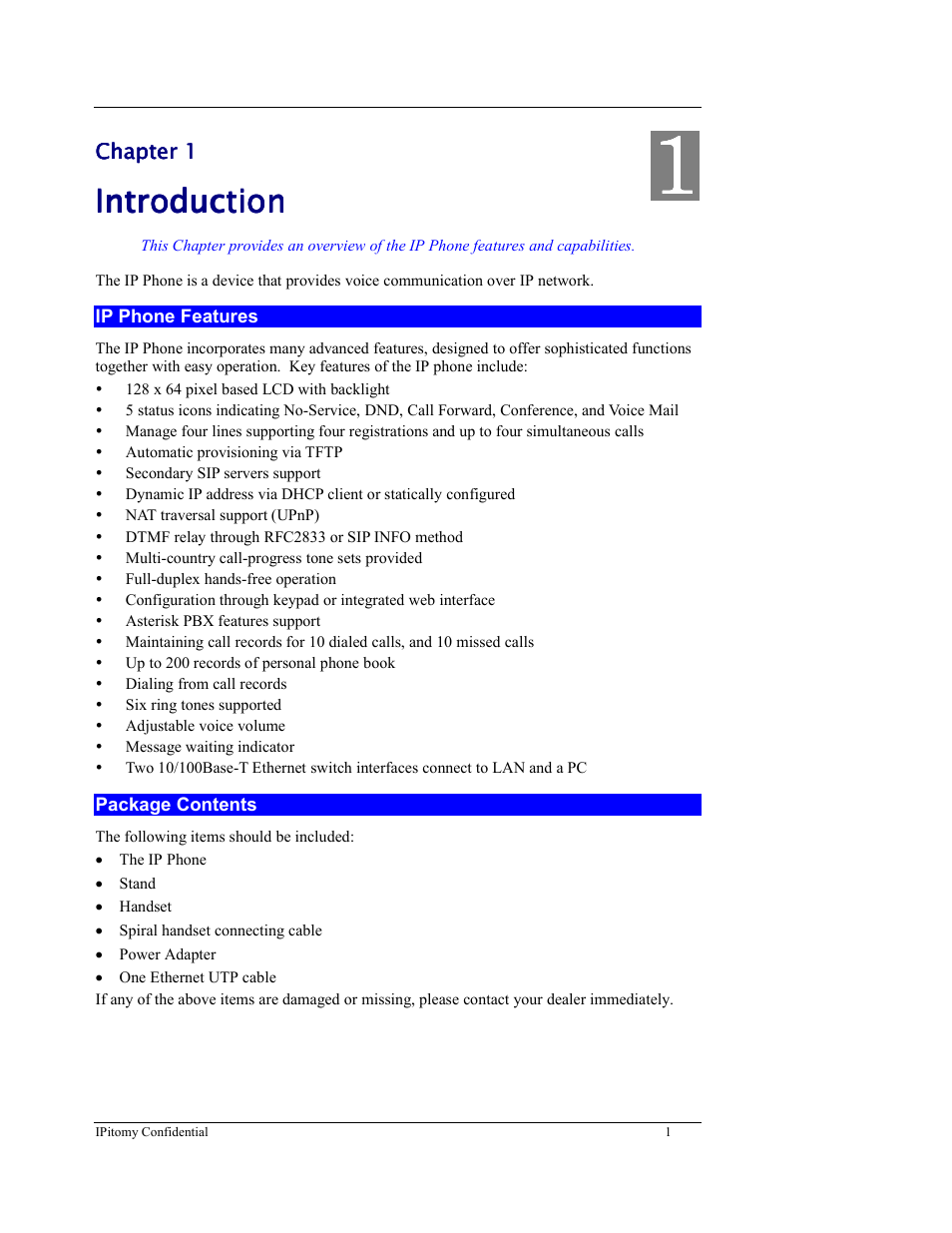 IPitomy IP550 User Manual Ver.1 User Manual | Page 6 / 117