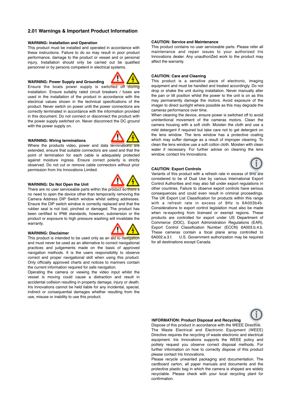 I.R.I.S. 316 User Manual | Page 4 / 16