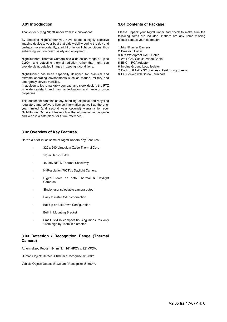 I.R.I.S. 295 User Manual | Page 6 / 22