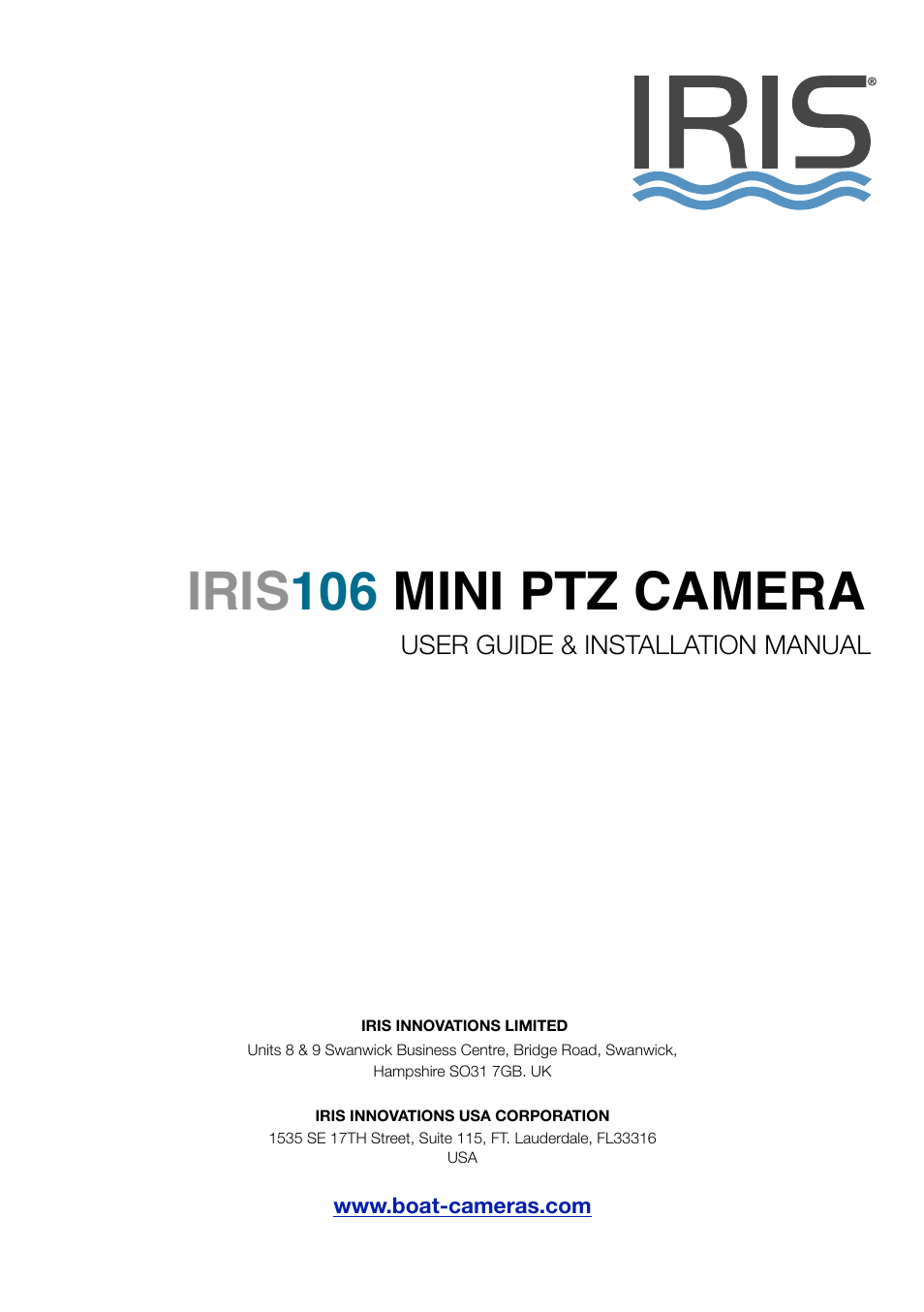 I.R.I.S. 106 User Manual | 16 pages