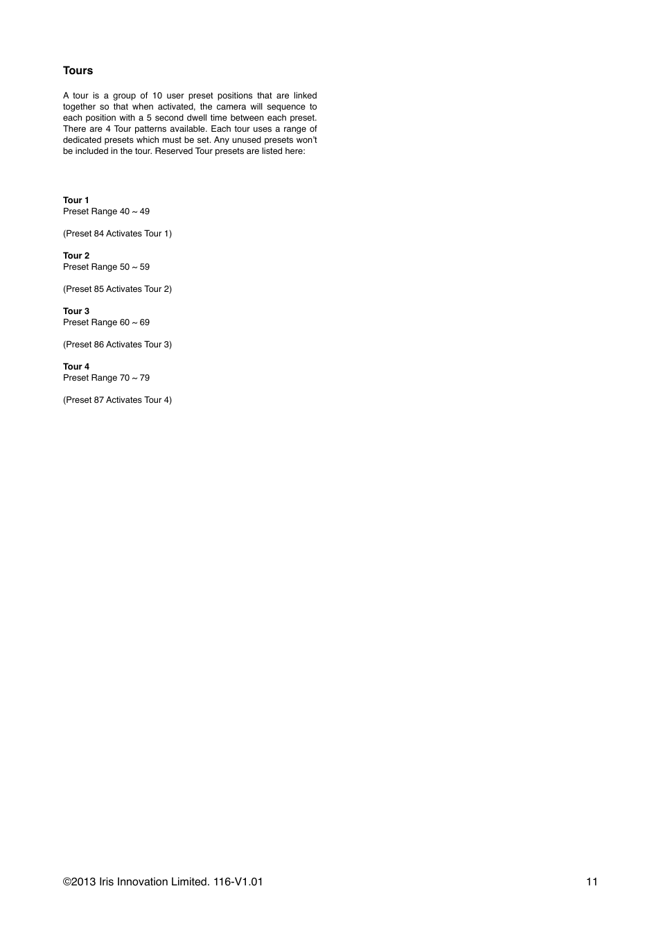 I.R.I.S. 118 User Manual | Page 11 / 16
