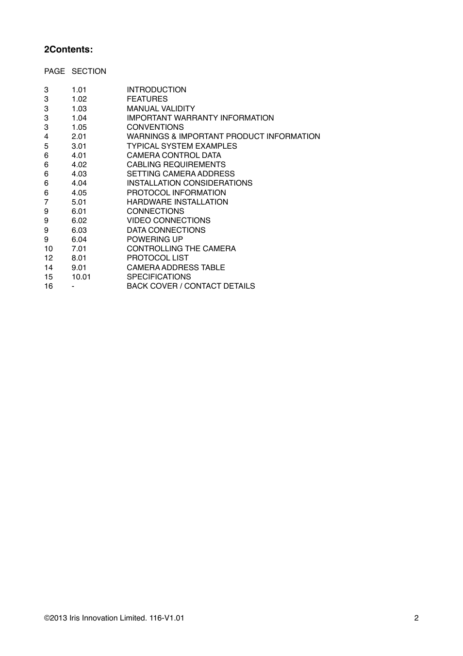 I.R.I.S. 118 User Manual | Page 2 / 16