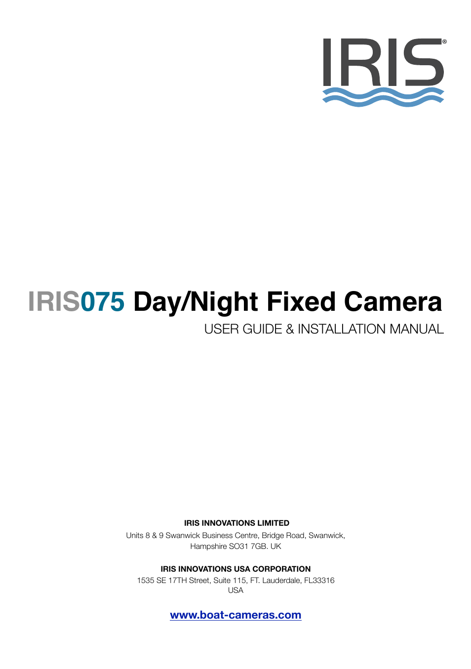 I.R.I.S. 075 User Manual | 12 pages