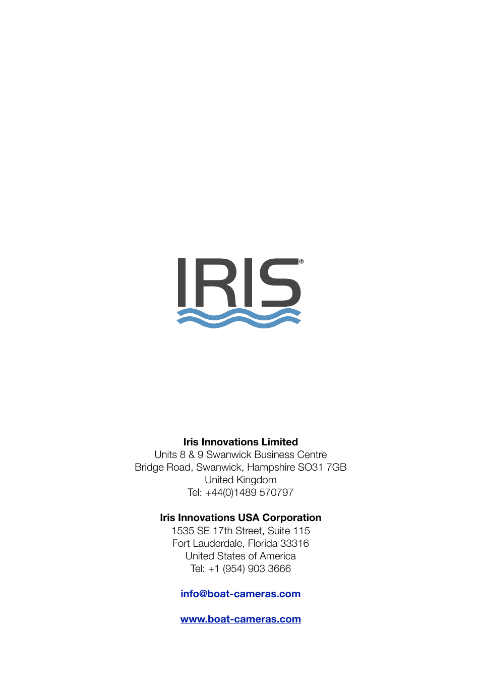 I.R.I.S. 075 User Manual | Page 12 / 12