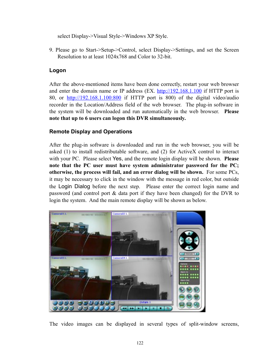 I.R.I.S. 808 Digital Video Recorder User Manual | Page 122 / 147