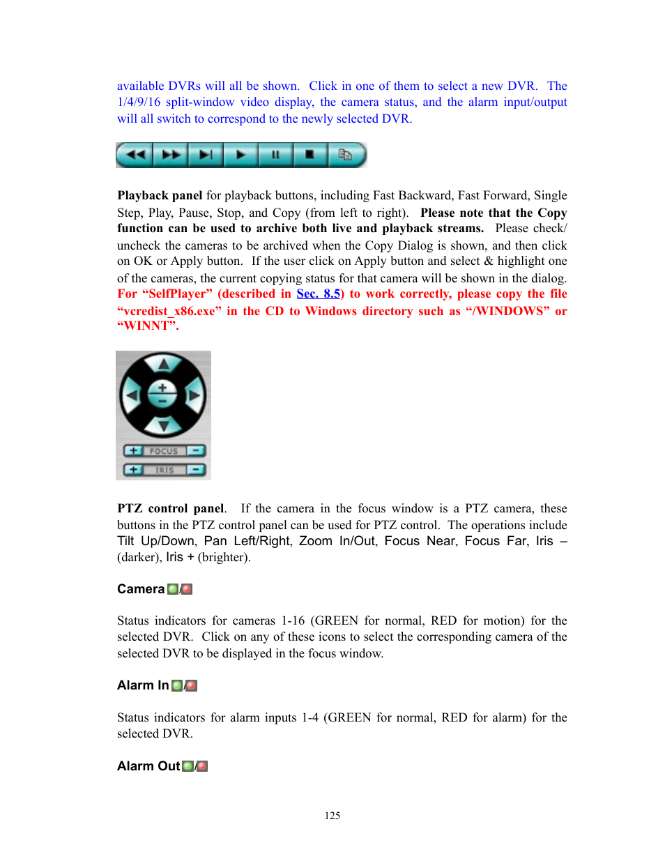 I.R.I.S. 808 Digital Video Recorder User Manual | Page 125 / 147