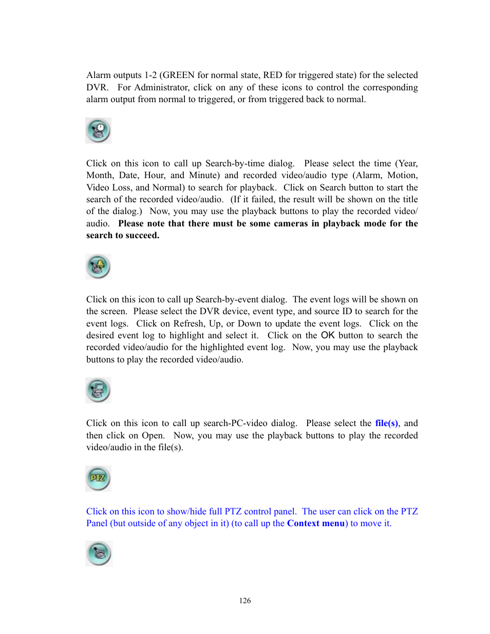 I.R.I.S. 808 Digital Video Recorder User Manual | Page 126 / 147